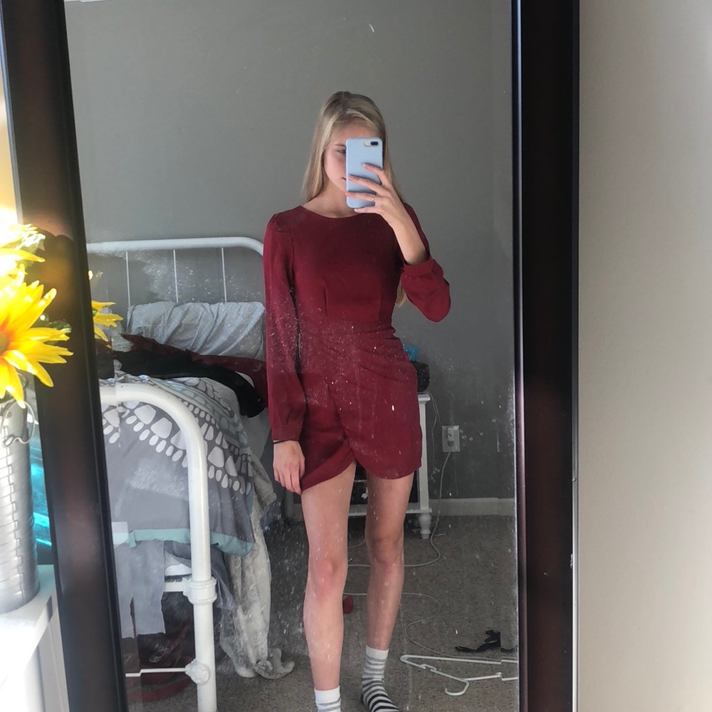 Wine dress